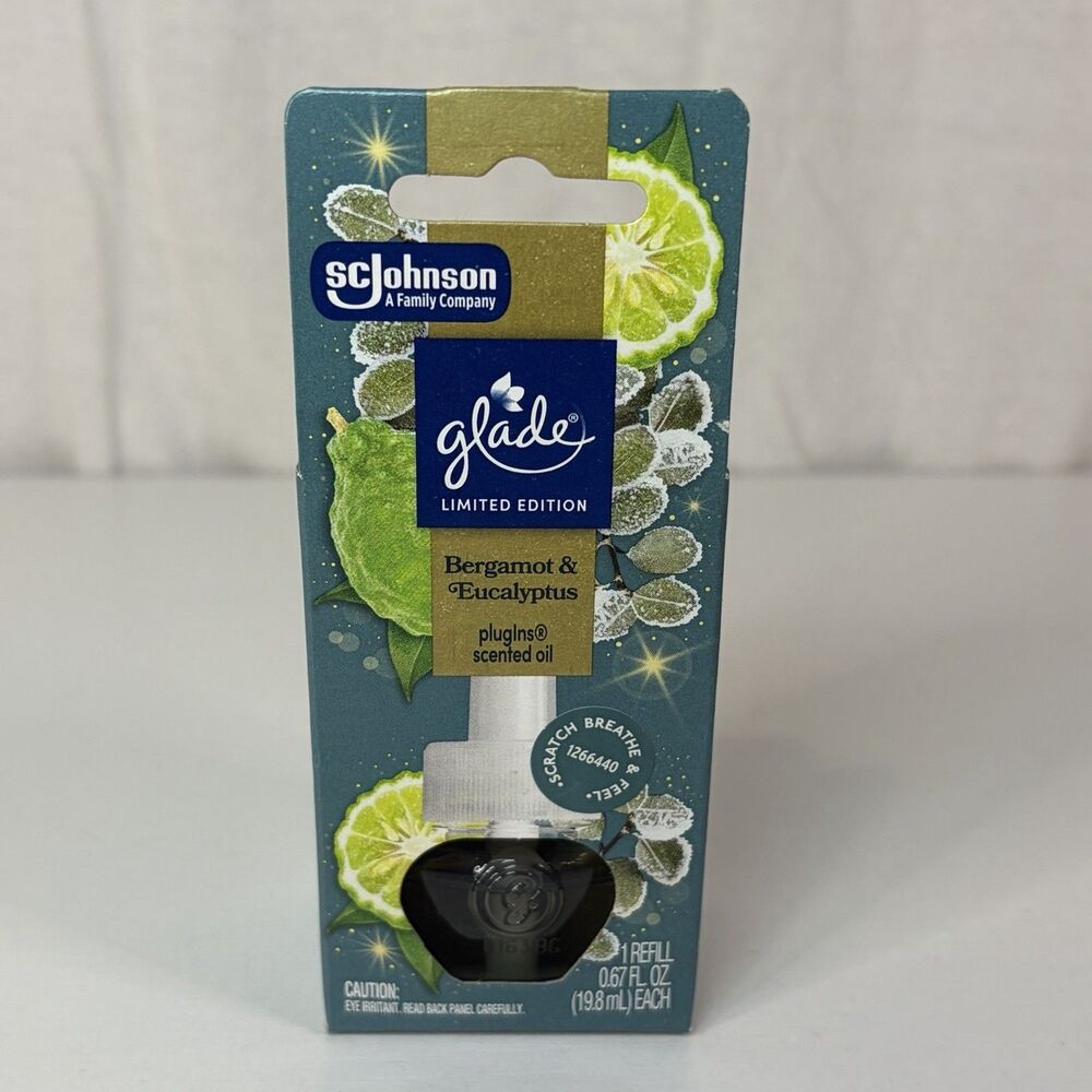 Glade PlugIns Scented Oil Refill 0.67 fl oz Bergamot & Eucalyptus Limited